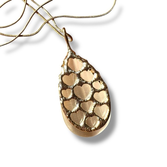 White Moonglow Pendant Necklace - Picture 6 of 7